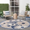 image:imageNourison Home Aloha Blue Grey 53 x 75 Area Rug  Easy Clean Non Shedding Bed Room Living Room Dining Room Kitchen 5 x 8Blue Grey