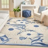 image:imageNourison Home Aloha Blue Grey 53 x 75 Area Rug  Easy Clean Non Shedding Bed Room Living Room Dining Room Kitchen 5 x 8Blue Grey