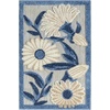 image:imageNourison Home Aloha Blue Grey 53 x 75 Area Rug  Easy Clean Non Shedding Bed Room Living Room Dining Room Kitchen 5 x 8Blue Grey