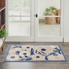 image:imageNourison Home Aloha Blue Grey 53 x 75 Area Rug  Easy Clean Non Shedding Bed Room Living Room Dining Room Kitchen 5 x 8Blue Grey