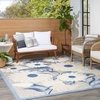 image:imageNourison Home Aloha Blue Grey 53 x 75 Area Rug  Easy Clean Non Shedding Bed Room Living Room Dining Room Kitchen 5 x 8Blue Grey