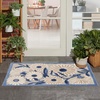 image:imageNourison Home Aloha Blue Grey 53 x 75 Area Rug  Easy Clean Non Shedding Bed Room Living Room Dining Room Kitchen 5 x 8Blue Grey