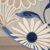image:imageNourison Home Aloha Blue Grey 53 x 75 Area Rug  Easy Clean Non Shedding Bed Room Living Room Dining Room Kitchen 5 x 8Blue Grey