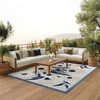 image:imageNourison Home Aloha Blue Grey 53 x 75 Area Rug  Easy Clean Non Shedding Bed Room Living Room Dining Room Kitchen 5 x 8Blue Grey