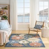 image:imageNourison Home Aloha Blue Grey 53 x 75 Area Rug  Easy Clean Non Shedding Bed Room Living Room Dining Room Kitchen 5 x 8Blue Sage