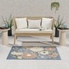 image:imageNourison Home Aloha Blue Grey 53 x 75 Area Rug  Easy Clean Non Shedding Bed Room Living Room Dining Room Kitchen 5 x 8Blue Sage