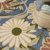 image:imageNourison Home Aloha Blue Grey 53 x 75 Area Rug  Easy Clean Non Shedding Bed Room Living Room Dining Room Kitchen 5 x 8Blue Sage
