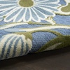 image:imageNourison Home Aloha Blue Grey 53 x 75 Area Rug  Easy Clean Non Shedding Bed Room Living Room Dining Room Kitchen 5 x 8Blue Sage