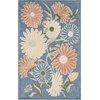 image:imageNourison Home Aloha Blue Grey 53 x 75 Area Rug  Easy Clean Non Shedding Bed Room Living Room Dining Room Kitchen 5 x 8Blue Sage