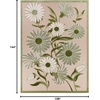 image:imageNourison Home Aloha Blue Grey 53 x 75 Area Rug  Easy Clean Non Shedding Bed Room Living Room Dining Room Kitchen 5 x 8Ivory Green