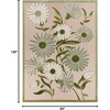 image:imageNourison Home Aloha Blue Grey 53 x 75 Area Rug  Easy Clean Non Shedding Bed Room Living Room Dining Room Kitchen 5 x 8Ivory Green