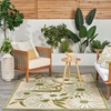 image:imageNourison Home Aloha Blue Grey 53 x 75 Area Rug  Easy Clean Non Shedding Bed Room Living Room Dining Room Kitchen 5 x 8Ivory Green
