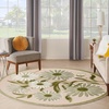 image:imageNourison Home Aloha Blue Grey 53 x 75 Area Rug  Easy Clean Non Shedding Bed Room Living Room Dining Room Kitchen 5 x 8Ivory Green