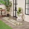 image:imageNourison Home Aloha Blue Grey 53 x 75 Area Rug  Easy Clean Non Shedding Bed Room Living Room Dining Room Kitchen 5 x 8Ivory Green