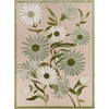 image:imageNourison Home Aloha Blue Grey 53 x 75 Area Rug  Easy Clean Non Shedding Bed Room Living Room Dining Room Kitchen 5 x 8Ivory Green