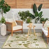 image:imageNourison Home Aloha Blue Grey 53 x 75 Area Rug  Easy Clean Non Shedding Bed Room Living Room Dining Room Kitchen 5 x 8Ivory Green