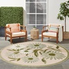 image:imageNourison Home Aloha Blue Grey 53 x 75 Area Rug  Easy Clean Non Shedding Bed Room Living Room Dining Room Kitchen 5 x 8Ivory Green
