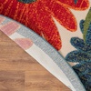 image:imageNourison Home Aloha Blue Grey 53 x 75 Area Rug  Easy Clean Non Shedding Bed Room Living Room Dining Room Kitchen 5 x 8Ivory Multicolor