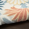 image:imageNourison Home Aloha Blue Grey 53 x 75 Area Rug  Easy Clean Non Shedding Bed Room Living Room Dining Room Kitchen 5 x 8Ivory Rose