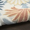 image:imageNourison Home Aloha Blue Grey 53 x 75 Area Rug  Easy Clean Non Shedding Bed Room Living Room Dining Room Kitchen 5 x 8Ivory Rose