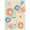 image:imageNourison Home Aloha Blue Grey 53 x 75 Area Rug  Easy Clean Non Shedding Bed Room Living Room Dining Room Kitchen 5 x 8Ivory Rose