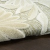 image:imageNourison Home Aloha Blue Grey 53 x 75 Area Rug  Easy Clean Non Shedding Bed Room Living Room Dining Room Kitchen 5 x 8Ivory Sage