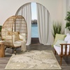 image:imageNourison Home Aloha Blue Grey 53 x 75 Area Rug  Easy Clean Non Shedding Bed Room Living Room Dining Room Kitchen 5 x 8Ivory Sage