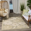 image:imageNourison Home Aloha Blue Grey 53 x 75 Area Rug  Easy Clean Non Shedding Bed Room Living Room Dining Room Kitchen 5 x 8Ivory Sage