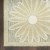 image:imageNourison Home Aloha Blue Grey 53 x 75 Area Rug  Easy Clean Non Shedding Bed Room Living Room Dining Room Kitchen 5 x 8Ivory Sage