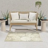 image:imageNourison Home Aloha Blue Grey 53 x 75 Area Rug  Easy Clean Non Shedding Bed Room Living Room Dining Room Kitchen 5 x 8Ivory Sage