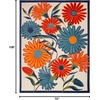 image:imageNourison Home Aloha Blue Grey 53 x 75 Area Rug  Easy Clean Non Shedding Bed Room Living Room Dining Room Kitchen 5 x 8Multi Color
