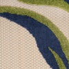 image:imageNourison Home Aloha Blue Grey 53 x 75 Area Rug  Easy Clean Non Shedding Bed Room Living Room Dining Room Kitchen 5 x 8Multi Color