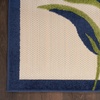 image:imageNourison Home Aloha Blue Grey 53 x 75 Area Rug  Easy Clean Non Shedding Bed Room Living Room Dining Room Kitchen 5 x 8Multi Color