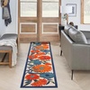 image:imageNourison Home Aloha Blue Grey 53 x 75 Area Rug  Easy Clean Non Shedding Bed Room Living Room Dining Room Kitchen 5 x 8Multi Color