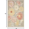 image:imageNourison Home Aloha Blue Grey 53 x 75 Area Rug  Easy Clean Non Shedding Bed Room Living Room Dining Room Kitchen 5 x 8Sage Rose