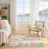 image:imageNourison Home Aloha Blue Grey 53 x 75 Area Rug  Easy Clean Non Shedding Bed Room Living Room Dining Room Kitchen 5 x 8Sage Rose