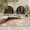 image:imageNourison Home Aloha Blue Grey 53 x 75 Area Rug  Easy Clean Non Shedding Bed Room Living Room Dining Room Kitchen 5 x 8Sage Rose
