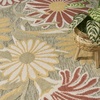 image:imageNourison Home Aloha Blue Grey 53 x 75 Area Rug  Easy Clean Non Shedding Bed Room Living Room Dining Room Kitchen 5 x 8Sage Rose