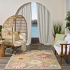 image:imageNourison Home Aloha Blue Grey 53 x 75 Area Rug  Easy Clean Non Shedding Bed Room Living Room Dining Room Kitchen 5 x 8Sage Rose