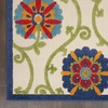 image:imageNourison Home Aloha Blue Multicolor 4 x Round Area Rug  Easy Clean Non Shedding Bed Room Living Room Dining Room Kitchen 4 x RoundBlueMulticolor