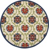 image:imageNourison Home Aloha Blue Multicolor 4 x Round Area Rug  Easy Clean Non Shedding Bed Room Living Room Dining Room Kitchen 4 x RoundBlueMulticolor