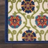 image:imageNourison Home Aloha Blue Multicolor 4 x Round Area Rug  Easy Clean Non Shedding Bed Room Living Room Dining Room Kitchen 4 x RoundBlueMulticolor