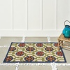 image:imageNourison Home Aloha Blue Multicolor 4 x Round Area Rug  Easy Clean Non Shedding Bed Room Living Room Dining Room Kitchen 4 x RoundBlueMulticolor