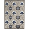 image:imageNourison Home Aloha Blue Multicolor 4 x Round Area Rug  Easy Clean Non Shedding Bed Room Living Room Dining Room Kitchen 4 x RoundGreyBlue