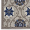 image:imageNourison Home Aloha Blue Multicolor 4 x Round Area Rug  Easy Clean Non Shedding Bed Room Living Room Dining Room Kitchen 4 x RoundGreyBlue