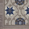 image:imageNourison Home Aloha Blue Multicolor 4 x Round Area Rug  Easy Clean Non Shedding Bed Room Living Room Dining Room Kitchen 4 x RoundGreyBlue