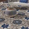 image:imageNourison Home Aloha Blue Multicolor 4 x Round Area Rug  Easy Clean Non Shedding Bed Room Living Room Dining Room Kitchen 4 x RoundGreyBlue