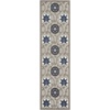 image:imageNourison Home Aloha Blue Multicolor 4 x Round Area Rug  Easy Clean Non Shedding Bed Room Living Room Dining Room Kitchen 4 x RoundGreyBlue