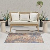 image:imageNourison Home Aloha Ivory Blue 53 x 75 Area Rug  Easy Clean Non Shedding Bed Room Living Room Dining Room Kitchen 5 x 8Blue Rose