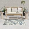 image:imageNourison Home Aloha Ivory Blue 53 x 75 Area Rug  Easy Clean Non Shedding Bed Room Living Room Dining Room Kitchen 5 x 8Ivory Blue